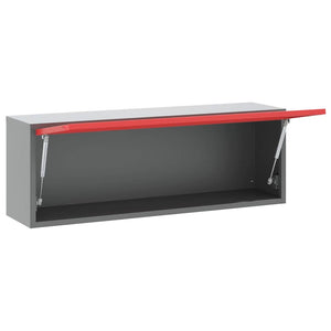Werkzeugschrank mit Stauraum Rot/Grau 100cm
