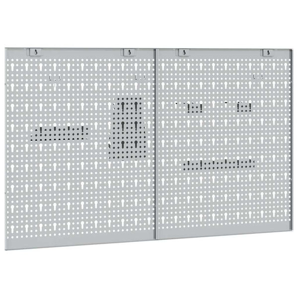 Werkzeugwandpaneel Grau 2-teilig 100x60 cm