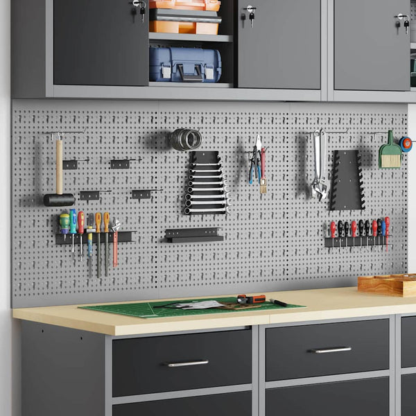 Werkzeugwandpaneel Grau 150x60cm 3-teilig