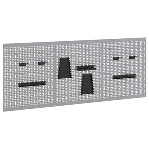 Werkzeugwandpaneel Grau 150x60cm 3-teilig