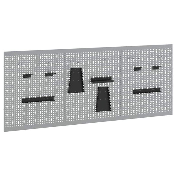 Werkzeugwandpaneel Grau 150x60cm 3-teilig