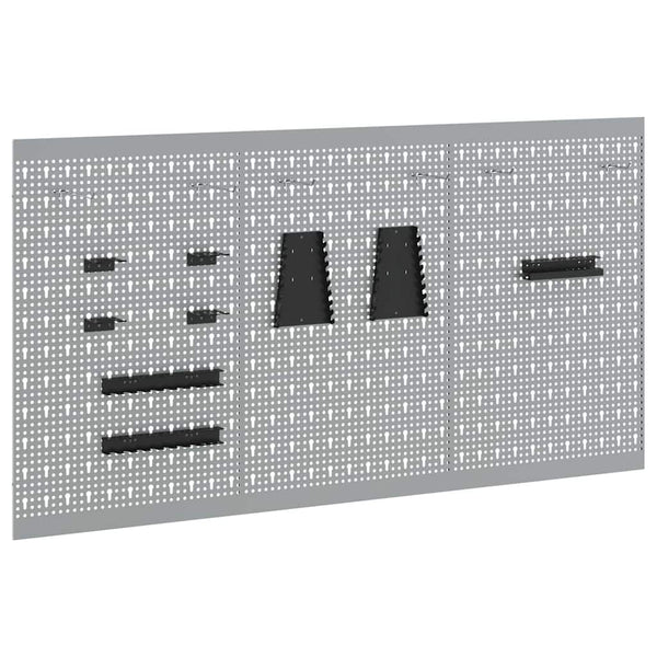 Werkzeugwandpaneel Grau 150x80 cm, 3-teilig