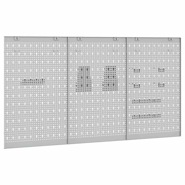 Werkzeugwandpaneel Grau 150x80 cm, 3-teilig