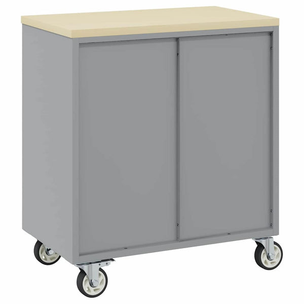 Werkbank Rot/Grau, 75x45x85 cm