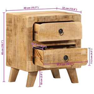 Nachttisch Mango Massivholz 40x32x46 cm