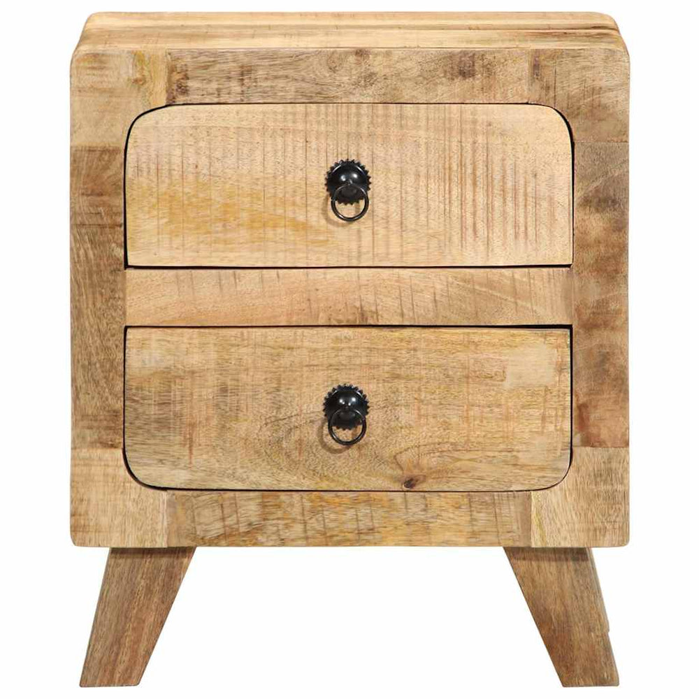 Nachttische 2er Set Mango Massivholz 40x46 cm