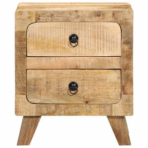 Nachttische 2er Set Mango Massivholz 40x46 cm