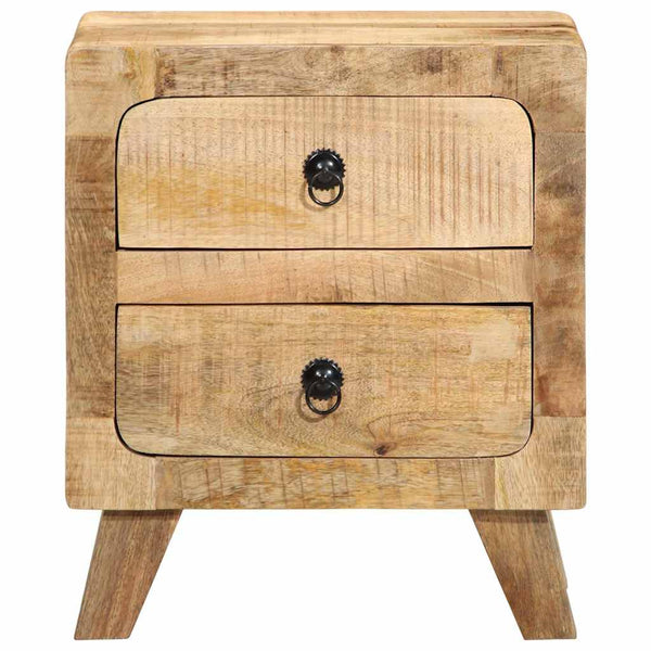 Nachttische 2er Set Mango Massivholz 40x46 cm