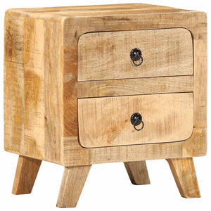 Nachttische 2er Set Mango Massivholz 40x46 cm