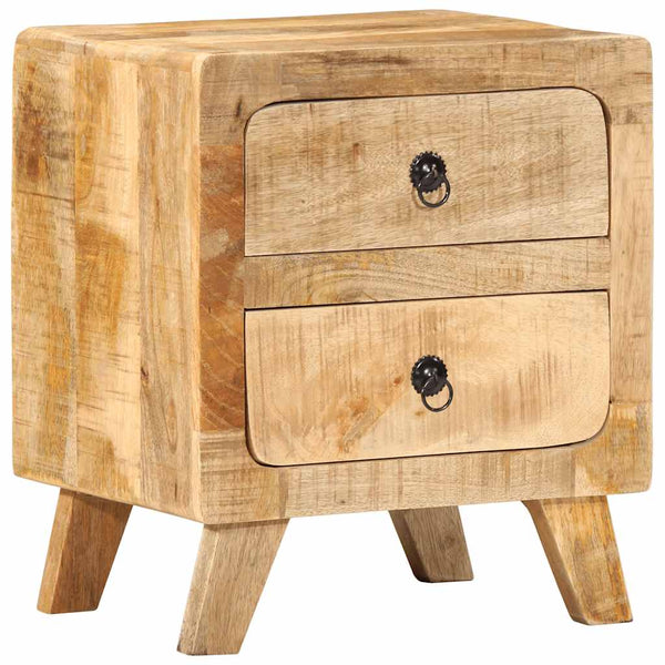 Nachttische 2er Set Mango Massivholz 40x46 cm