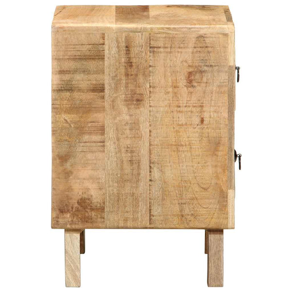 Nachttische 2er Set Mango Massivholz 40x46 cm