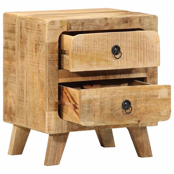 Nachttische 2er Set Mango Massivholz 40x46 cm