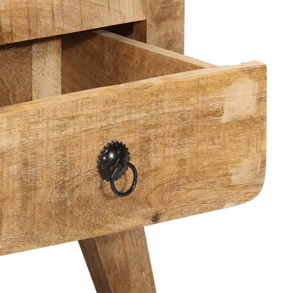 Nachttische 2er Set Mango Massivholz 40x46 cm