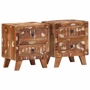 Nachttisch 2er Set Altholz 40x46cm