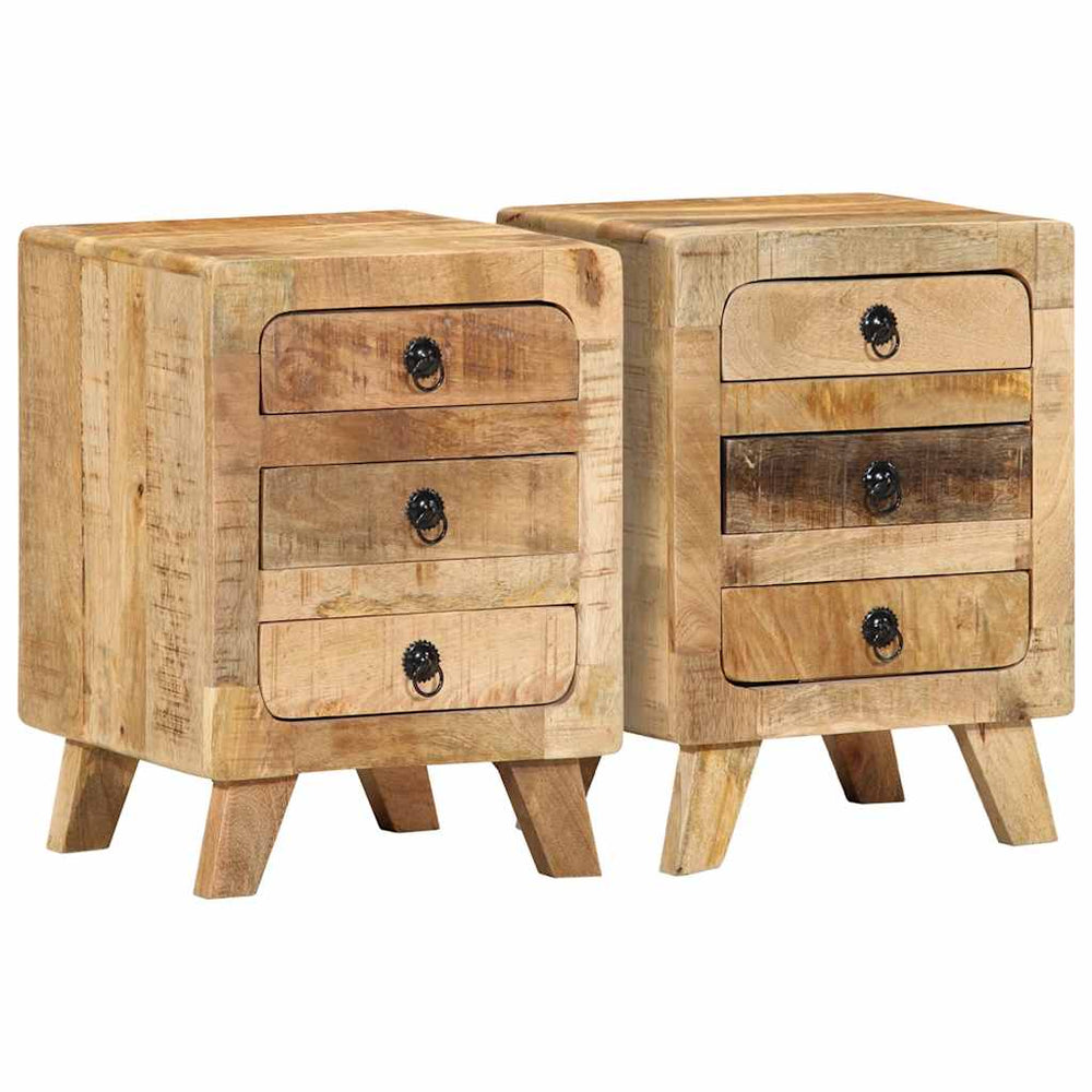 Nachttische 2er Set Mango Massivholz