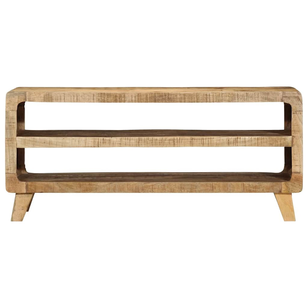vidaXL Meuble TV 105x46x32 cm Bois de manguier massif brut