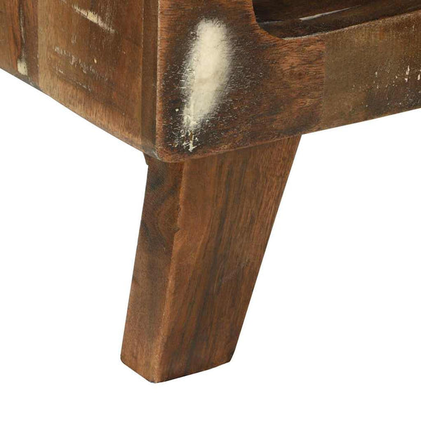Couchtisch aus massivem Recyclingholz 90x50 cm