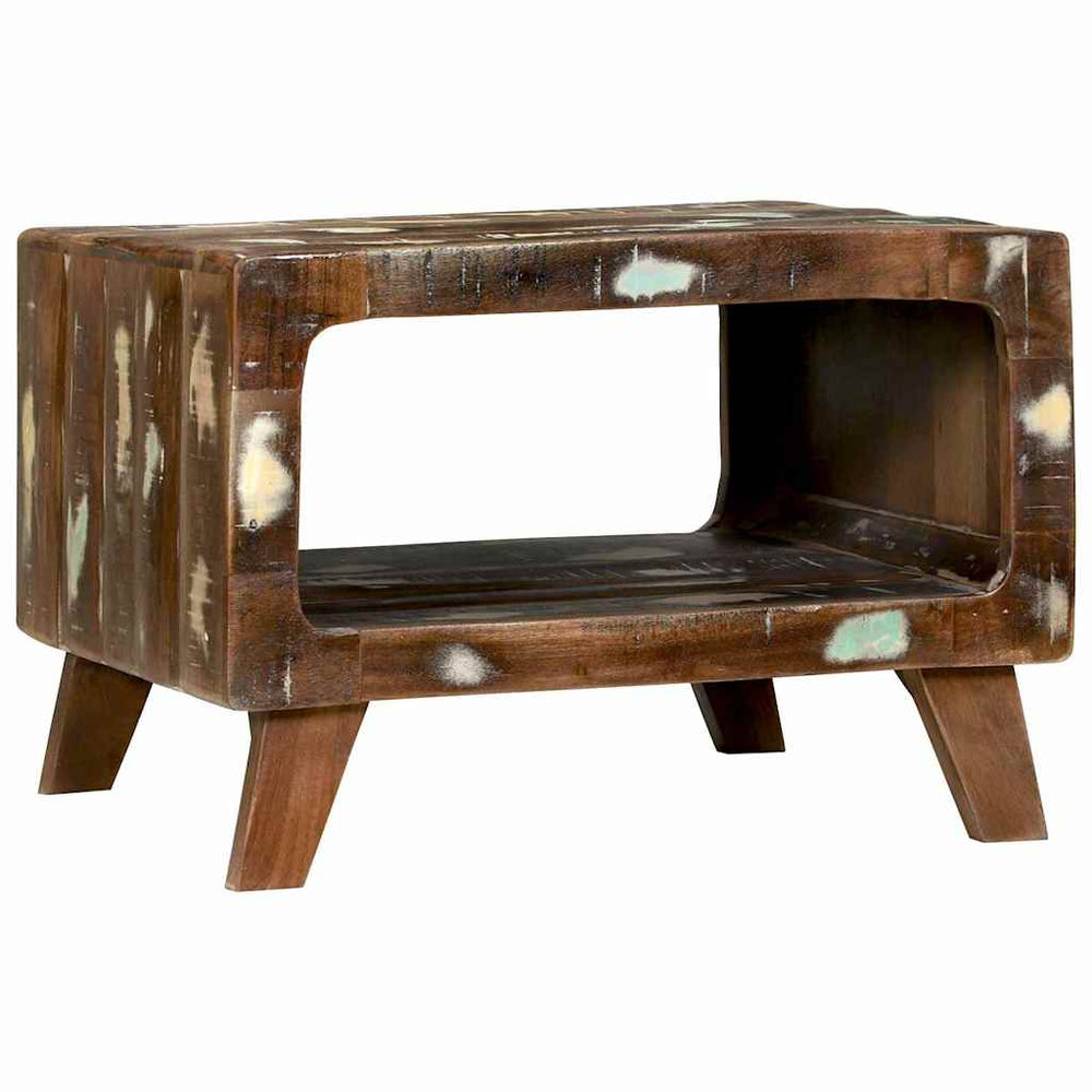 Couchtisch 50x50 cm Upgecyceltes Massivholz