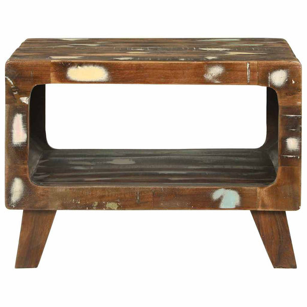 Couchtisch 50x50 cm Upgecyceltes Massivholz