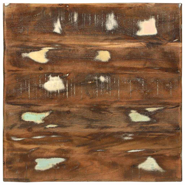 Couchtisch 50x50 cm Upgecyceltes Massivholz