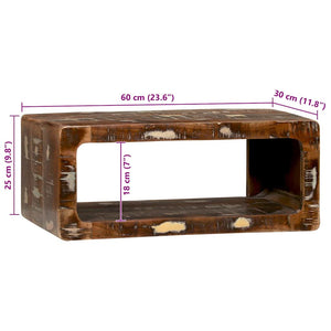 Mehrfarbiger TV-Schrank Altholz 60 cm