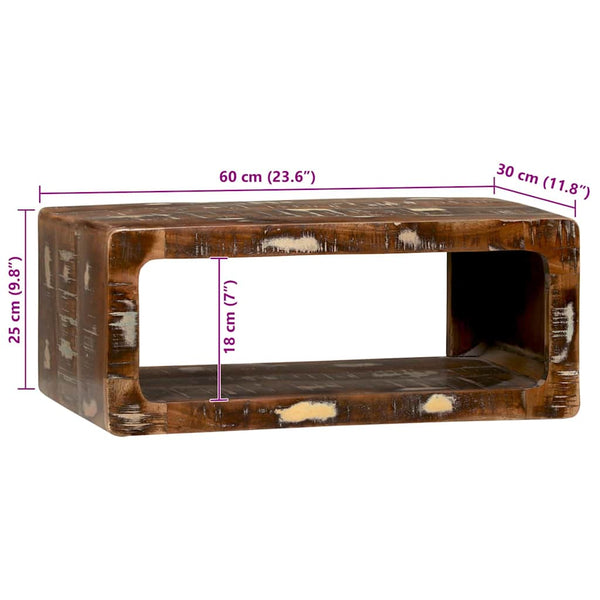 Mehrfarbiger TV-Schrank Altholz 60 cm