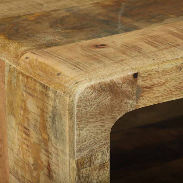 Couchtisch Braun Mango Massivholz 90x50 cm