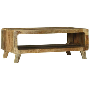 Couchtisch Braun Mango Massivholz 90x50 cm