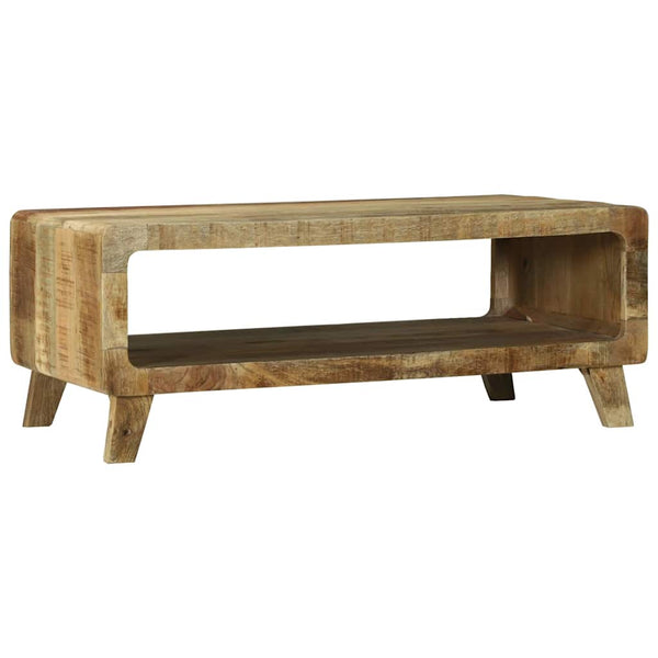 Couchtisch Braun Mango Massivholz 90x50 cm