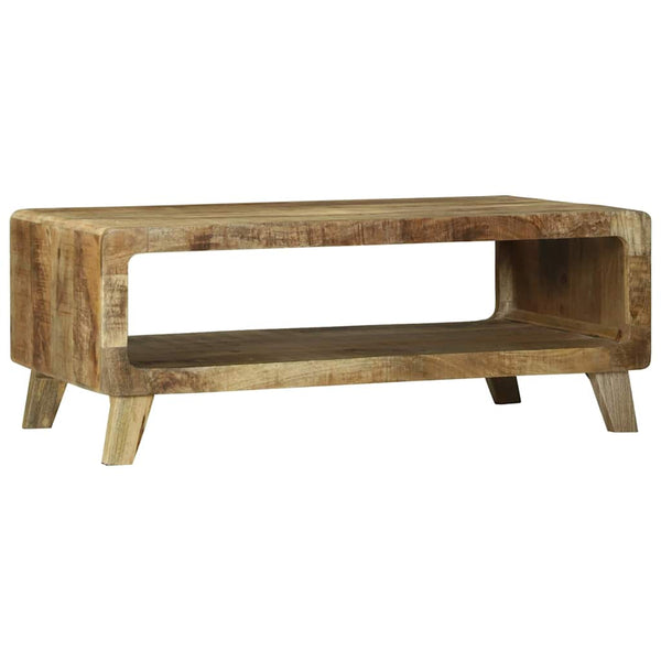 Couchtisch Braun Mango Massivholz 90x50 cm
