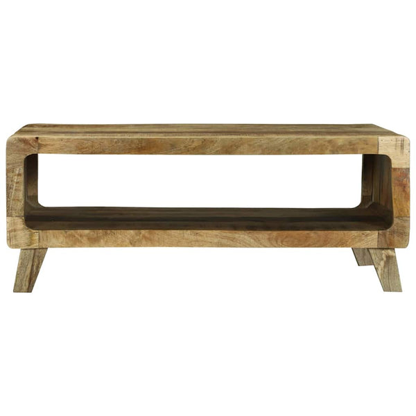 Couchtisch Braun Mango Massivholz 90x50 cm