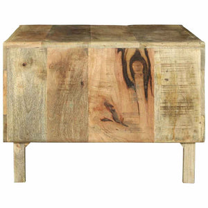 Couchtisch Braun Mango Massivholz 90x50 cm