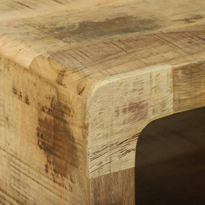 Couchtisch Braun Mango Massivholz 50x50 cm
