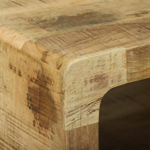 Couchtisch Braun Mango Massivholz 50x50 cm