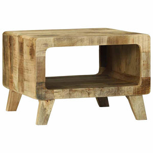 Couchtisch Braun Mango Massivholz 50x50 cm