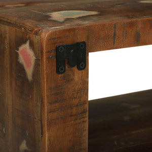 Mehrfarbiger TV-Schrank Altholz 80 cm