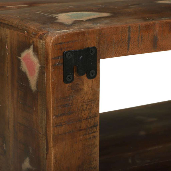 Mehrfarbiger TV-Schrank Altholz 80 cm