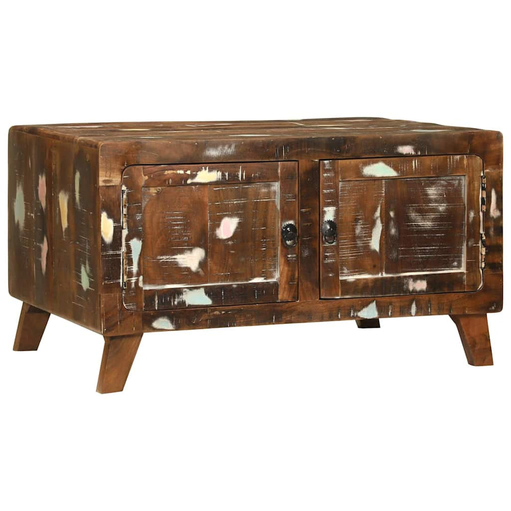 vidaXL Coffee Table Multicolored Solid Reclaimed Wood