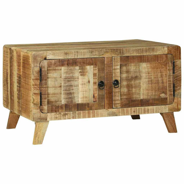 Couchtisch Braun Mango Massivholz 80x54 cm