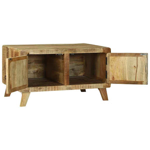 Couchtisch Braun Mango Massivholz 80x54 cm