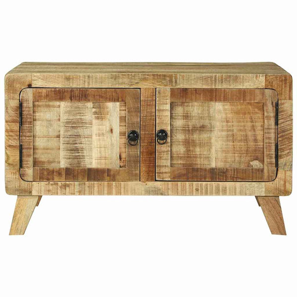 Couchtisch Braun Mango Massivholz 80x54 cm