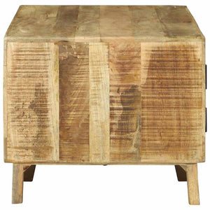 Couchtisch Braun Mango Massivholz 80x54 cm