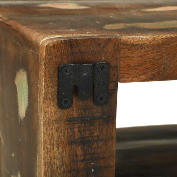 TV-Schrank Set mit Regal Altholz Mehrfarbig
