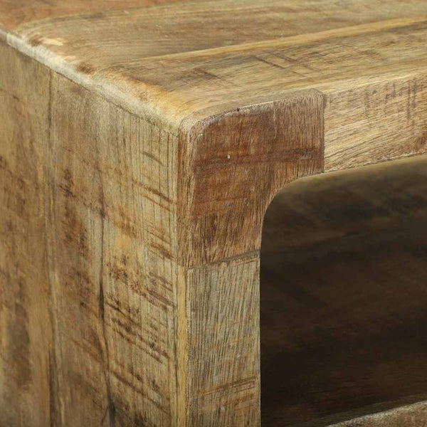 TV-Schrank mit Regal Mango Massivholz Braun