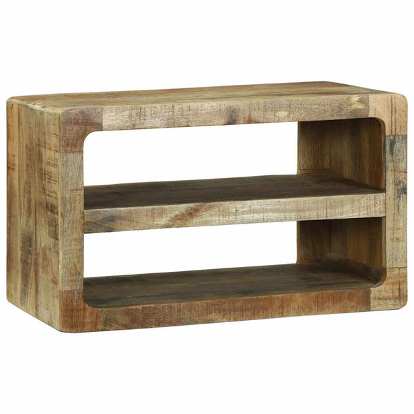 TV-Schrank mit Regal Mango Massivholz Braun