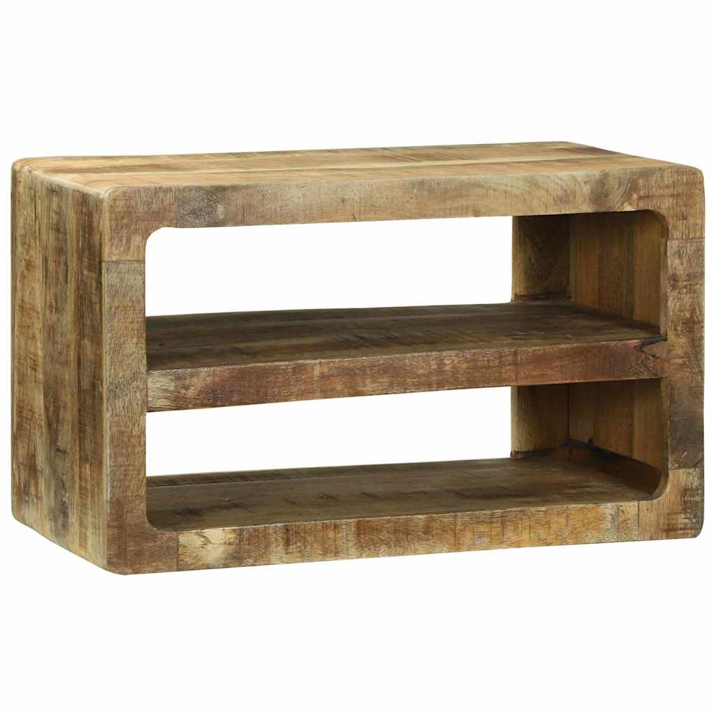 TV-Schrank mit Regal Mango Massivholz Braun