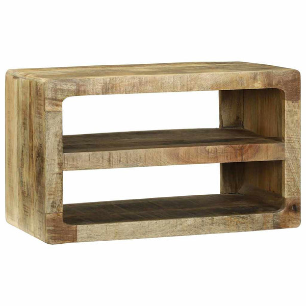 TV-Schrank mit Regal Mango Massivholz Braun