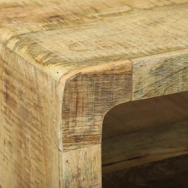 TV-Schrank mit Regal Mango Massivholz Braun