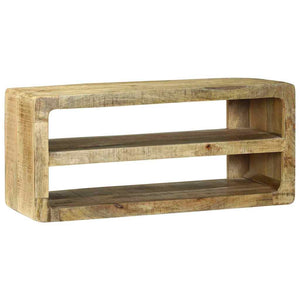 TV-Schrank mit Regal Mango Massivholz Braun