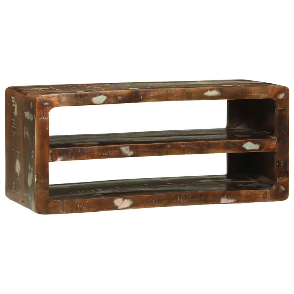 Mehrfarbiger TV-Schrank Altholz 80 cm